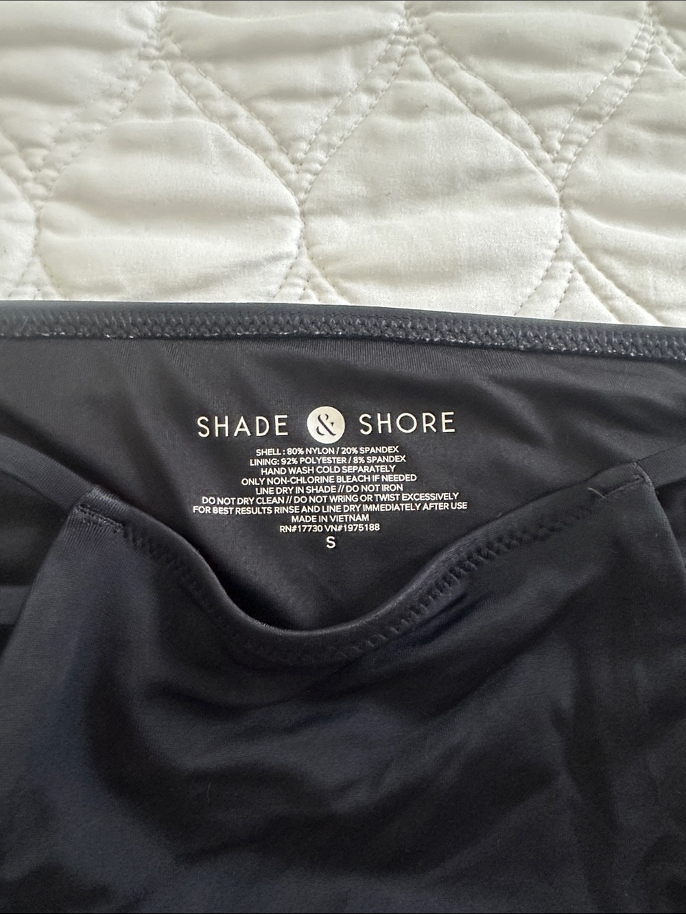 Shade & Shore Black High-Waist Swim Bottom with Side Lattice - Picture 2 of 3
